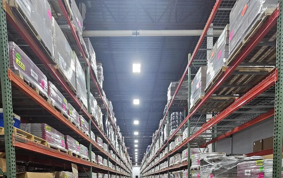 Interior floor space inside the Southern Trading Solutions warehouse